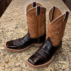 Justin Bent Rail Men’s Square Toe Cowboy Boots 11D
